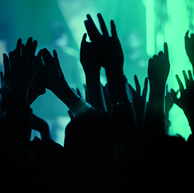 Crowd during a concert.