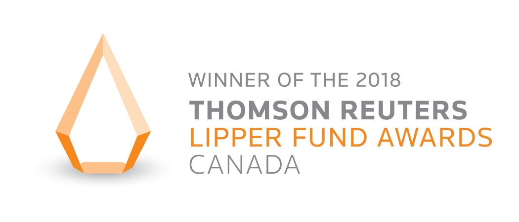 Winner of the 2018 Thompson Reuters Lipper Fund Awards Canada